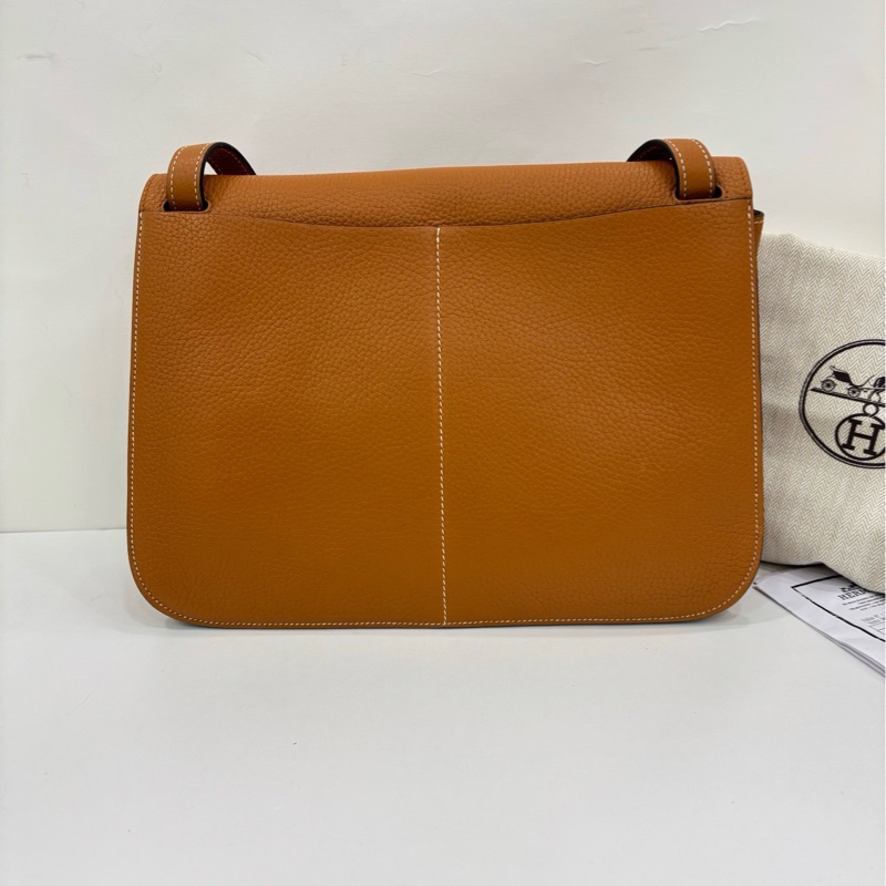 Hermes 愛馬仕 halzan31 toffee太妃金銀扣 A刻 有購證-1