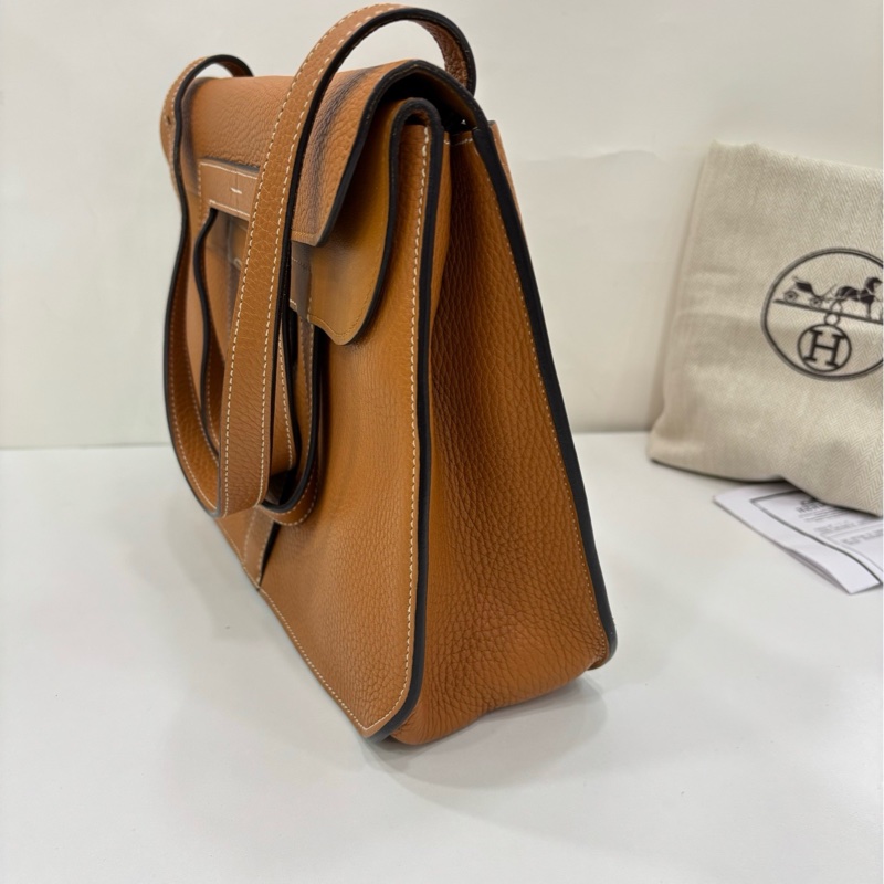 Hermes 愛馬仕 halzan31 toffee太妃金銀扣 A刻 有購證-3