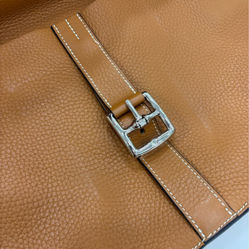 Hermes 愛馬仕 halzan31 toffee太妃金銀扣 A刻 有購證-5