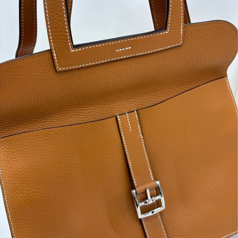 Hermes 愛馬仕 halzan31 toffee太妃金銀扣 A刻 有購證-6