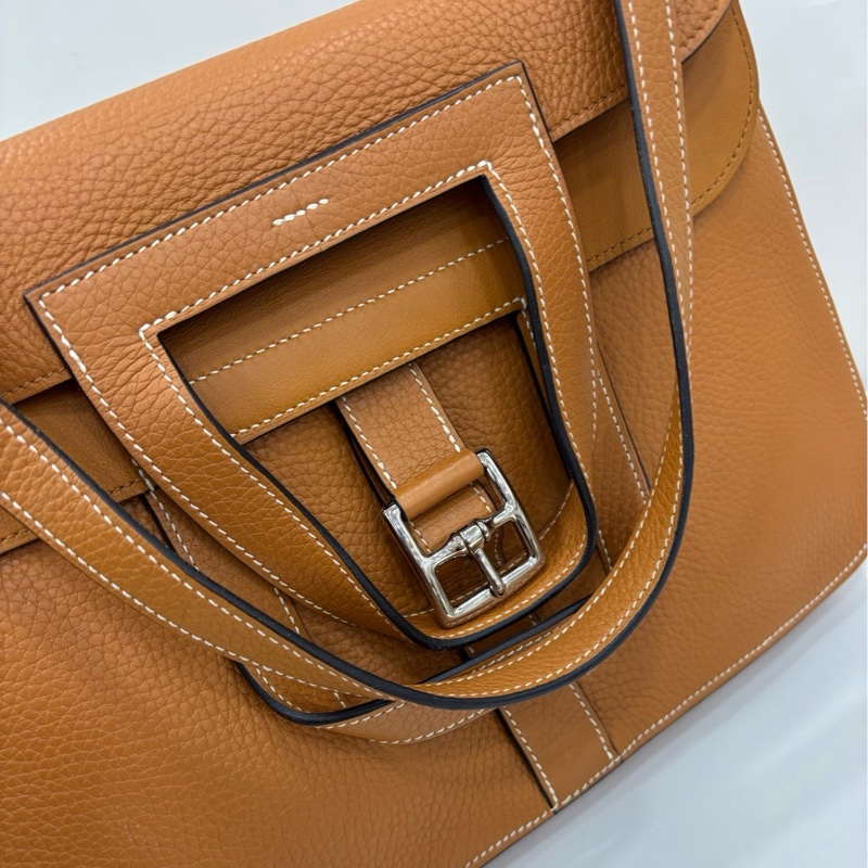 Hermes 愛馬仕 halzan31 toffee太妃金銀扣 A刻 有購證-8