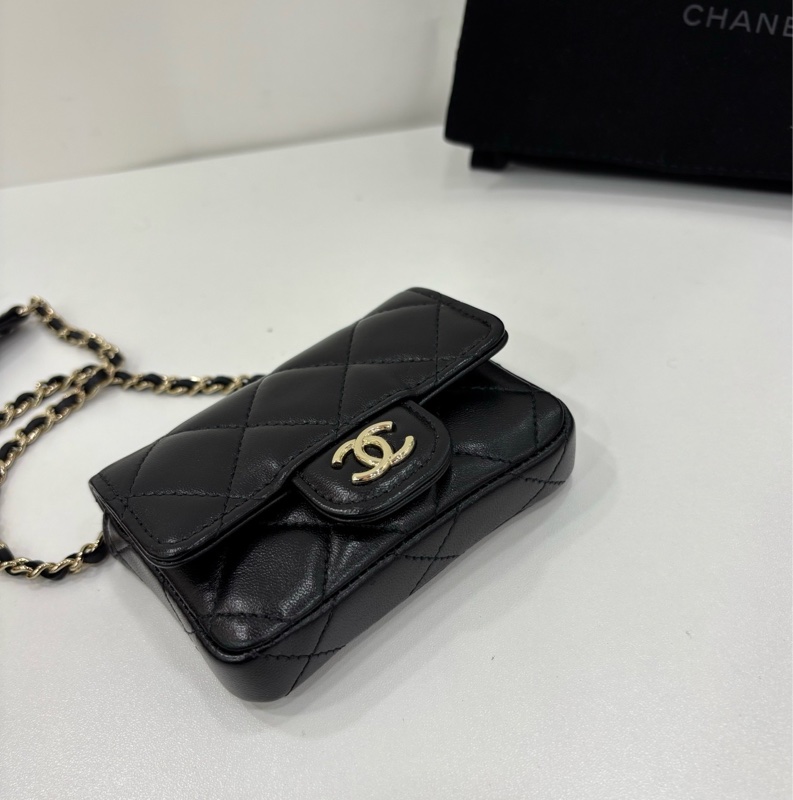 Chanel 香奈兒 蝴蝶結mini bag 腰包/可當短斜背包 31開 蝴蝶結很特別 仙女拍照超出片-3