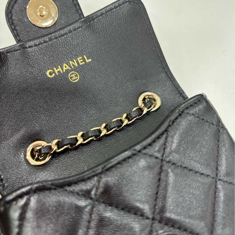 Chanel 香奈兒 蝴蝶結mini bag 腰包/可當短斜背包 31開 蝴蝶結很特別 仙女拍照超出片-4