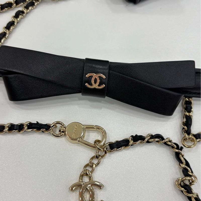 Chanel 香奈兒 蝴蝶結mini bag 腰包/可當短斜背包 31開 蝴蝶結很特別 仙女拍照超出片-6