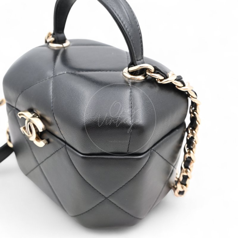 中古 Chanel 香奈兒 2020年代 CC 化妝箱手提包/斜背包-9