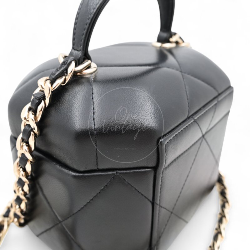 中古 Chanel 香奈兒 2020年代 CC 化妝箱手提包/斜背包-11