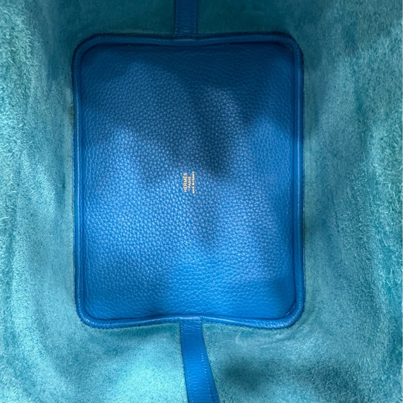 Hermes 愛馬仕 picotin22 坦尚尼亞藍金扣 C刻 無鎖具-7