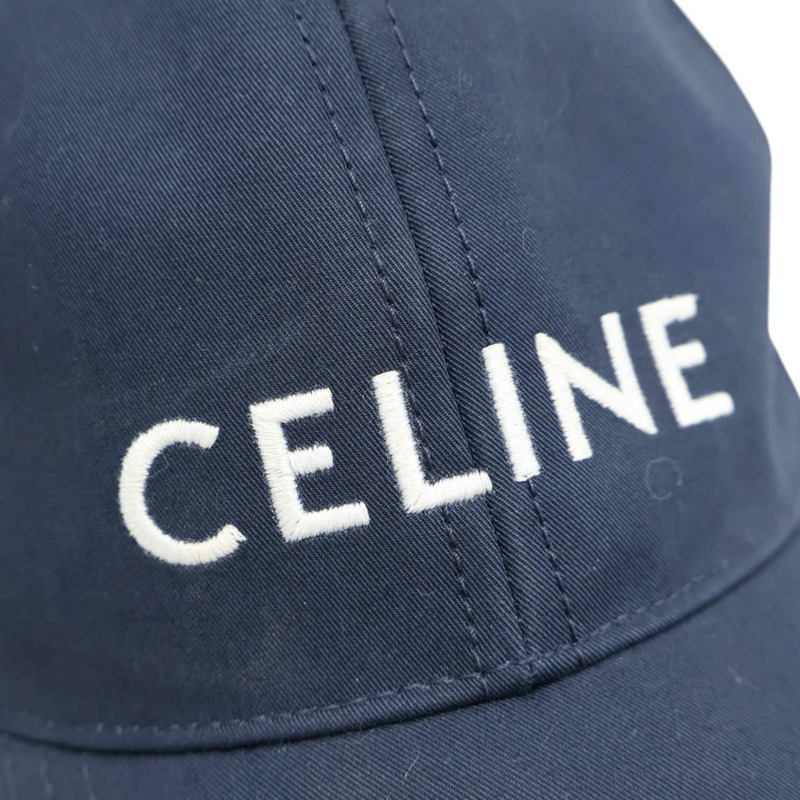 藍色棉布 棒球帽 L號【CELINE 賽琳】 2AUA1969P-4