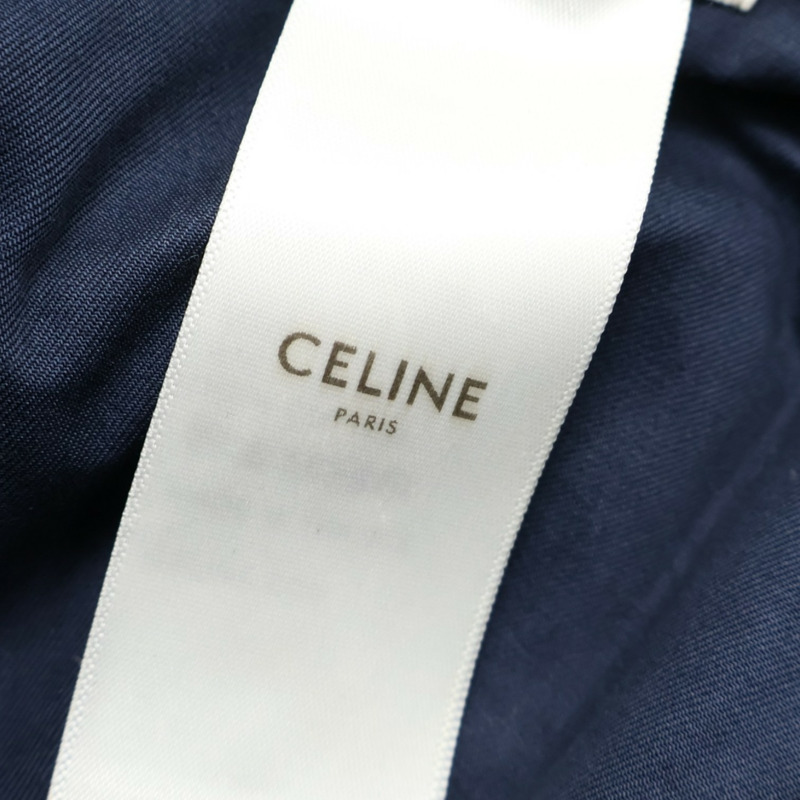 藍色棉布 棒球帽 L號【CELINE 賽琳】 2AUA1969P-6
