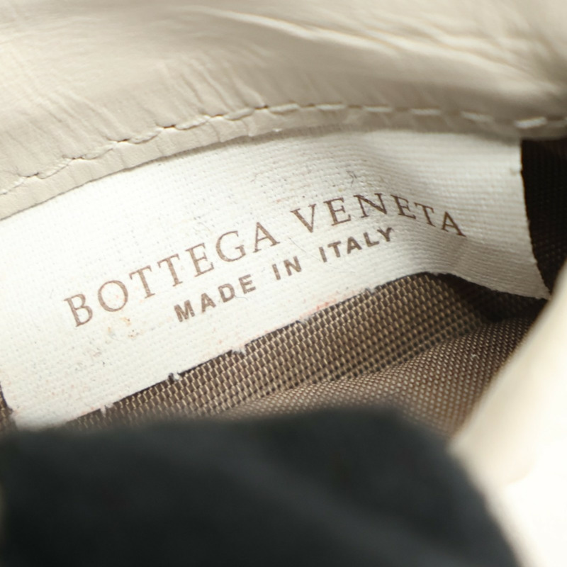 白色 編織羊皮 兩折 短夾【BOTTEGA VENETA BV 寶緹嘉】-7