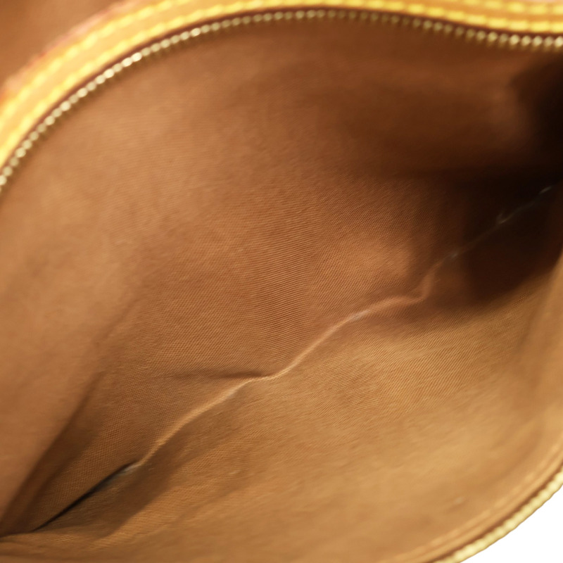 棕色 原花 PVC塗層帆布 Cabas Mezzo 肩背包【LOUIS VUITTON LV 路易威登】 M51151-3