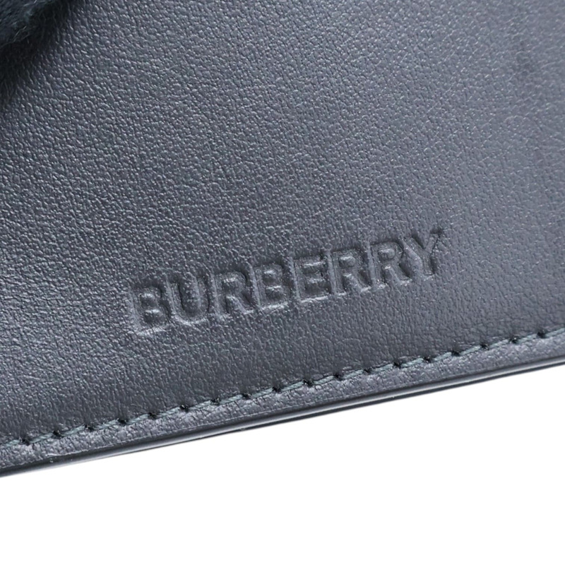 黑色牛皮 卡夾 名片夾【BURBERRY 巴寶莉】 80702041-5