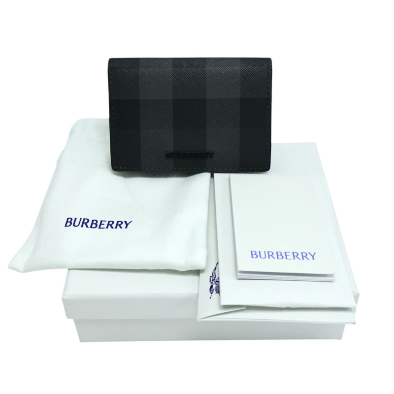 黑色牛皮 卡夾 名片夾【BURBERRY 巴寶莉】 80702041-9