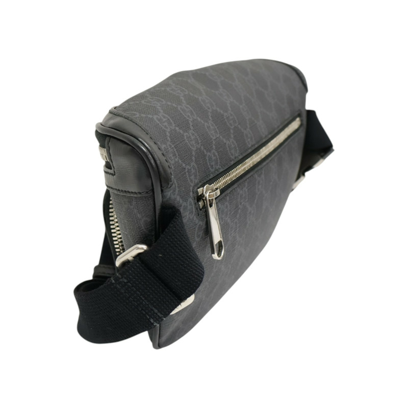 黑色 GG Supreme帆布 腰包【GUCCI 古馳】 733240-1