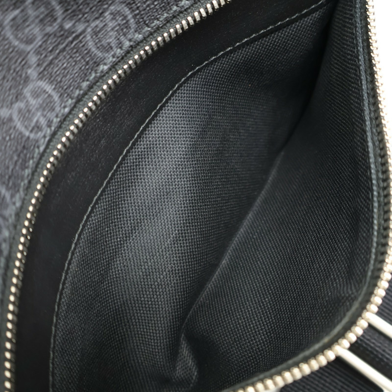 黑色 GG Supreme帆布 腰包【GUCCI 古馳】 733240-2