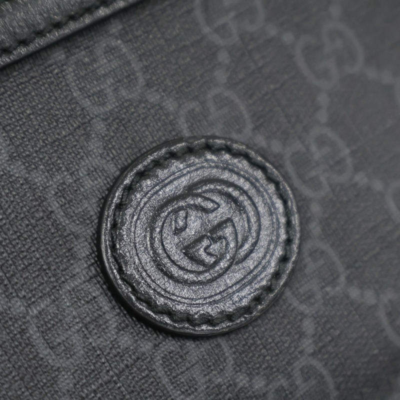 黑色 GG Supreme帆布 腰包【GUCCI 古馳】 733240-8