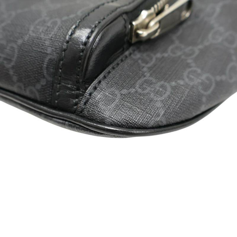 黑色 GG Supreme帆布 腰包【GUCCI 古馳】 733240-13
