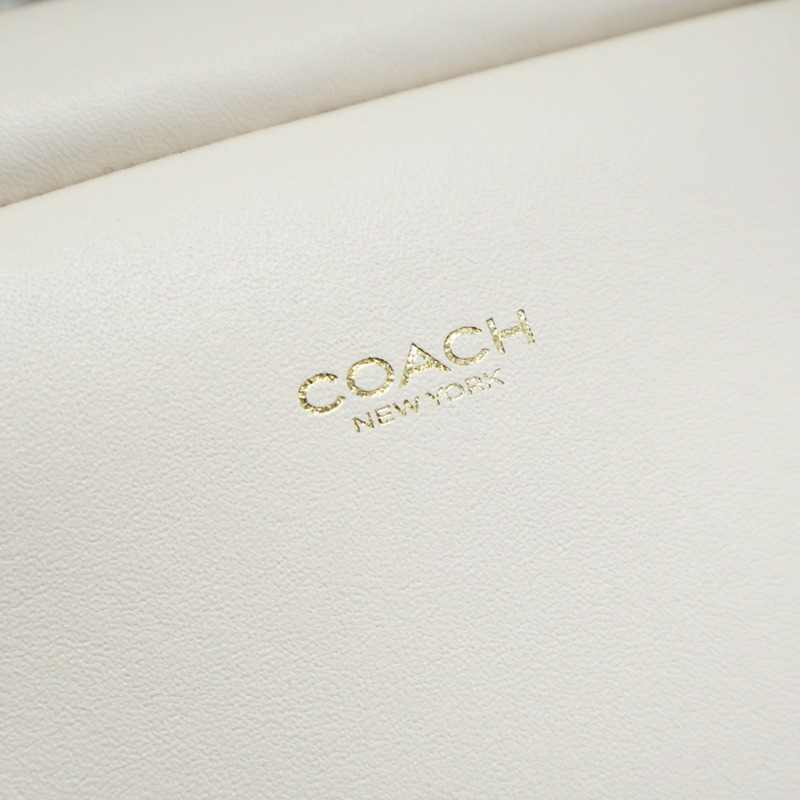 白色 牛皮 兩用包【COACH 寇馳】 CU863-5
