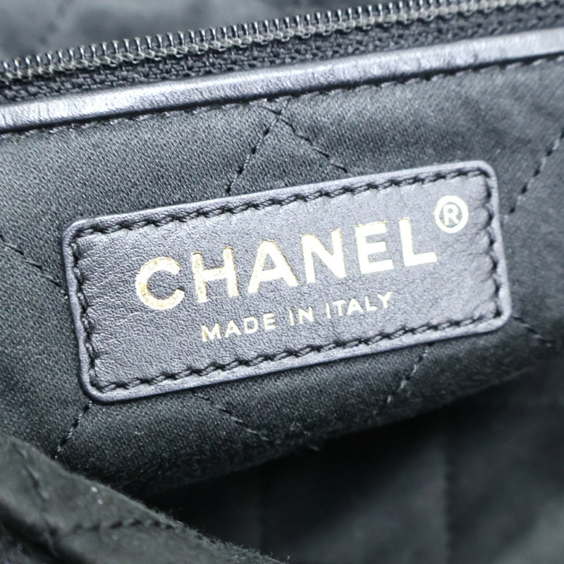 黑色 菱格紋 牛皮 22中號 肩背包【CHANEL 香奈兒】 AS3261-6