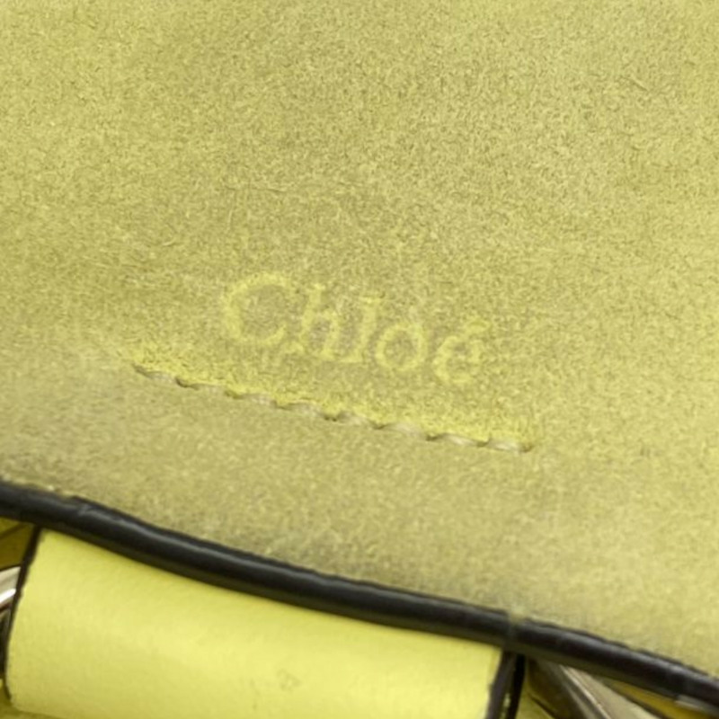 黃色 絨面革 牛皮 Small Faye 肩背包【Chloe 克羅伊】 3S1127-3