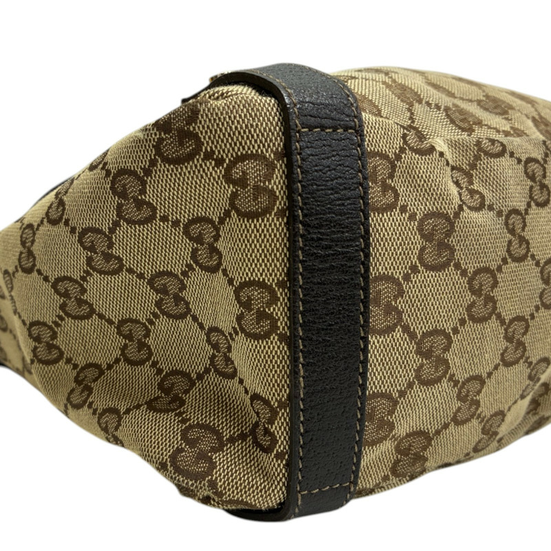 棕色 GG 帆布 肩背包【GUCCI 古馳】 130736-6