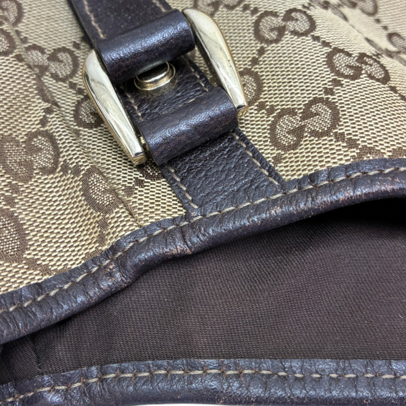 棕色 GG 帆布 肩背包【GUCCI 古馳】 130736-8