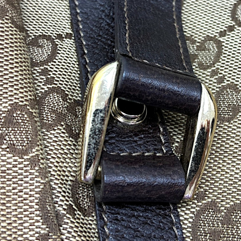 棕色 GG 帆布 肩背包【GUCCI 古馳】 130736-9