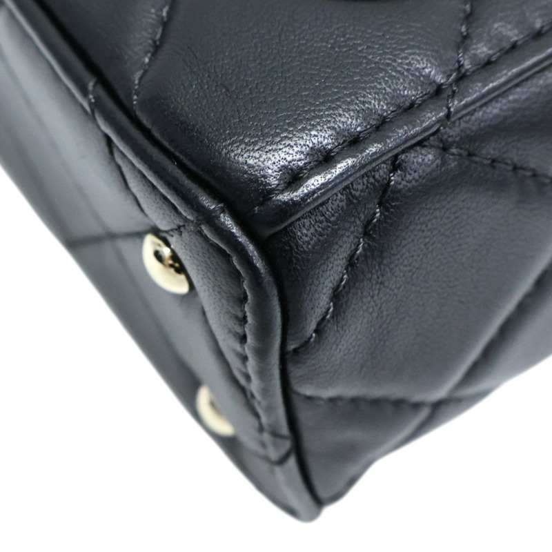 黑色羊皮 Vanity 鍊帶 肩背包【CHANEL 香奈兒】 AS2877-10