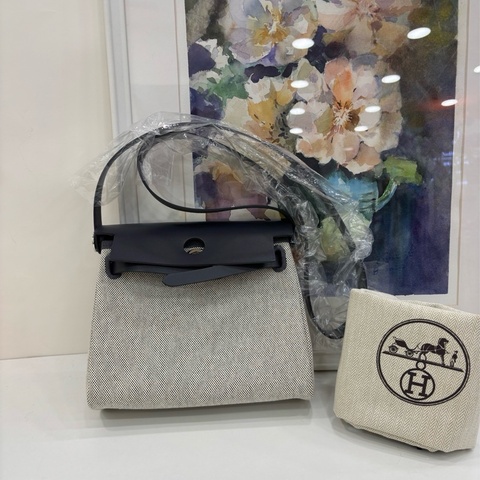 Hermes 愛馬仕 mini herbag 石墨灰熊貓 全新 K刻