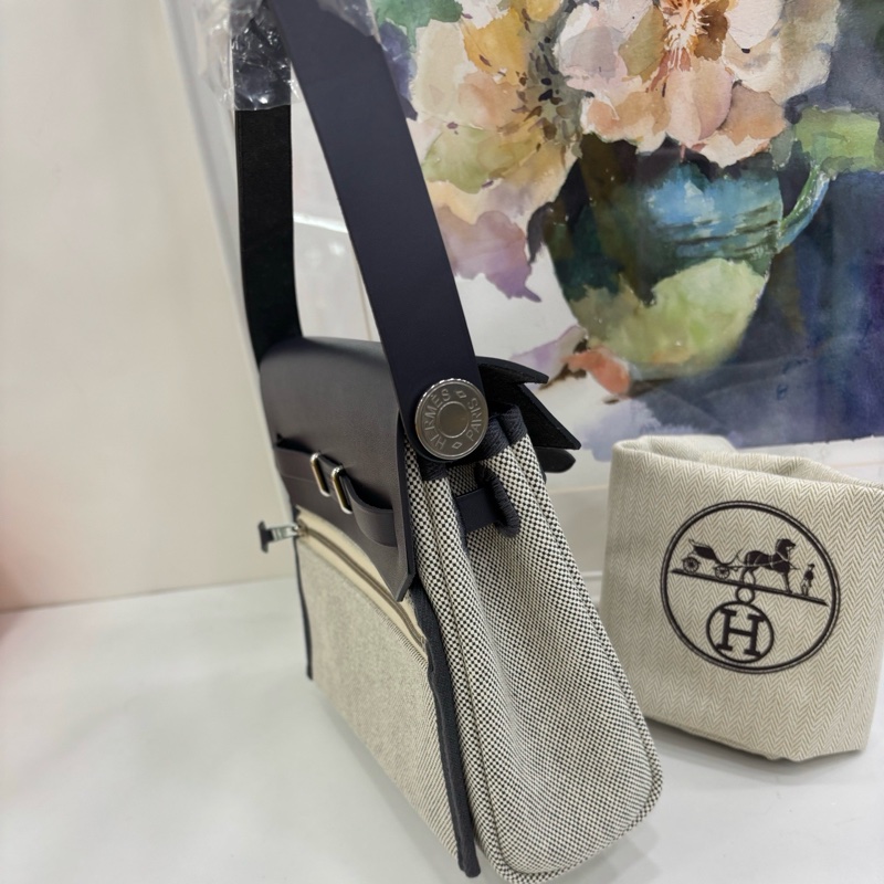 Hermes 愛馬仕 mini herbag 石墨灰熊貓 全新 K刻-2