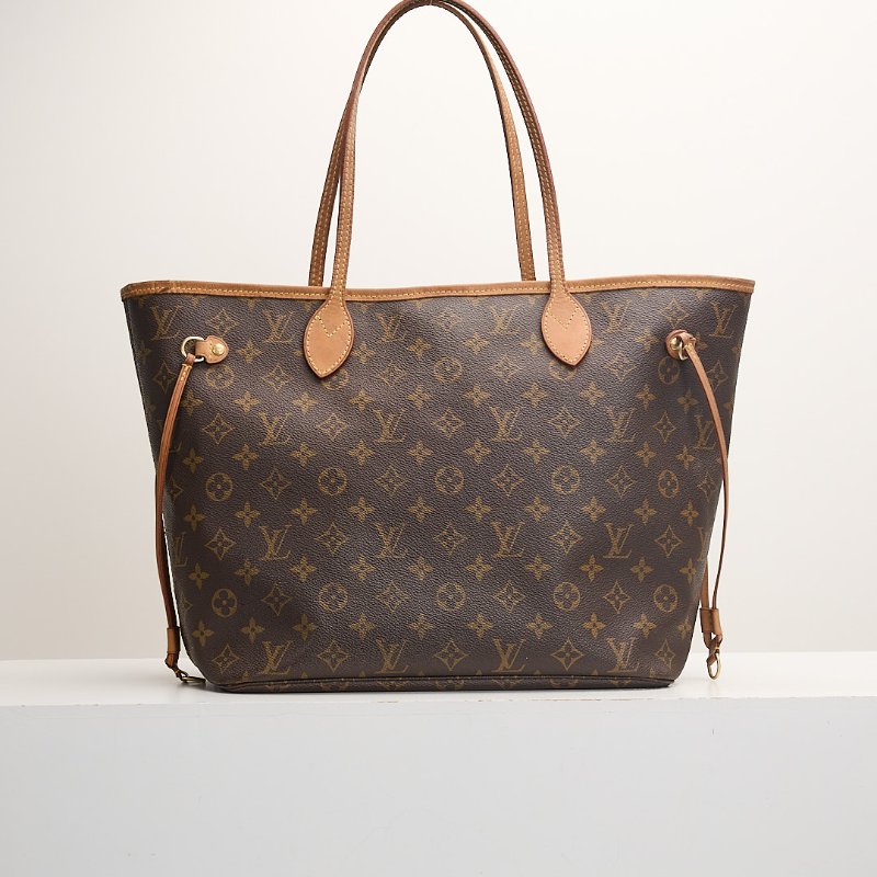 二手Lv neverfull mm老花托特包-0