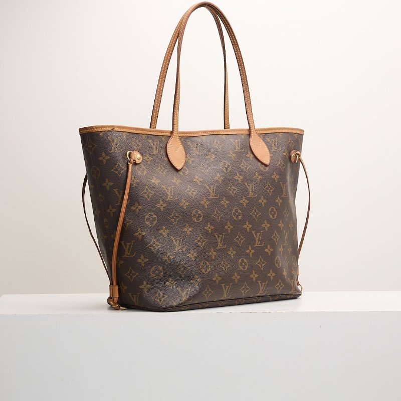 二手Lv neverfull mm老花托特包-1