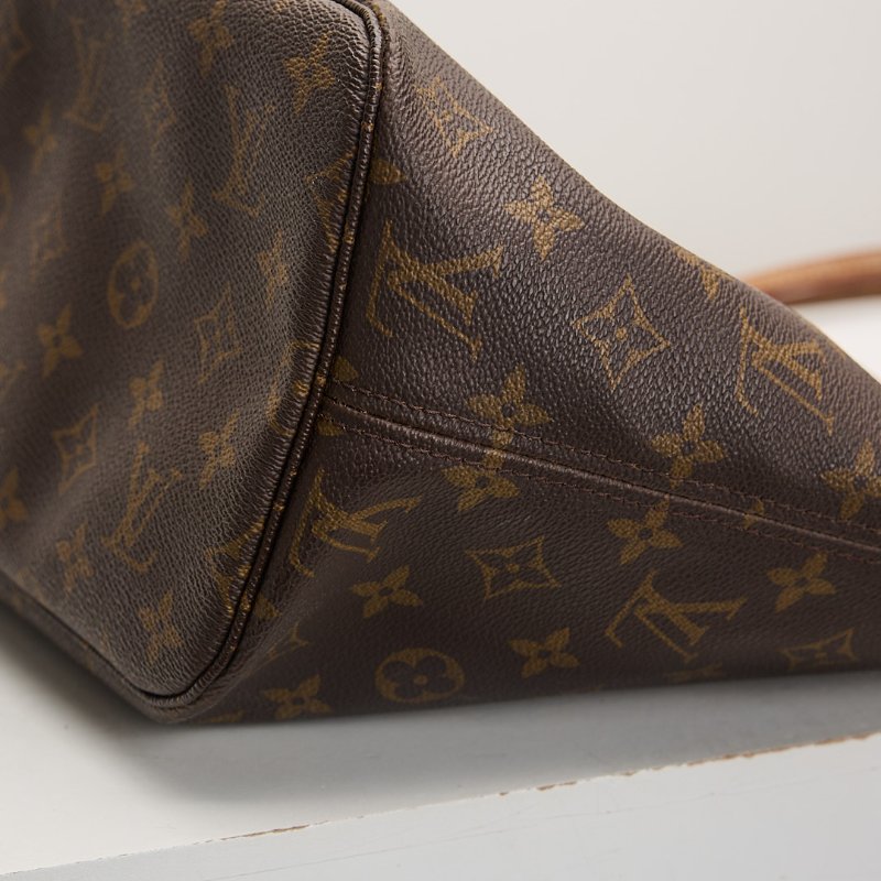 二手Lv neverfull mm老花托特包-10