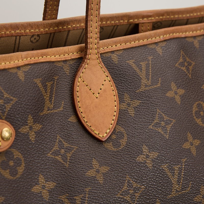 二手Lv neverfull mm老花托特包-21