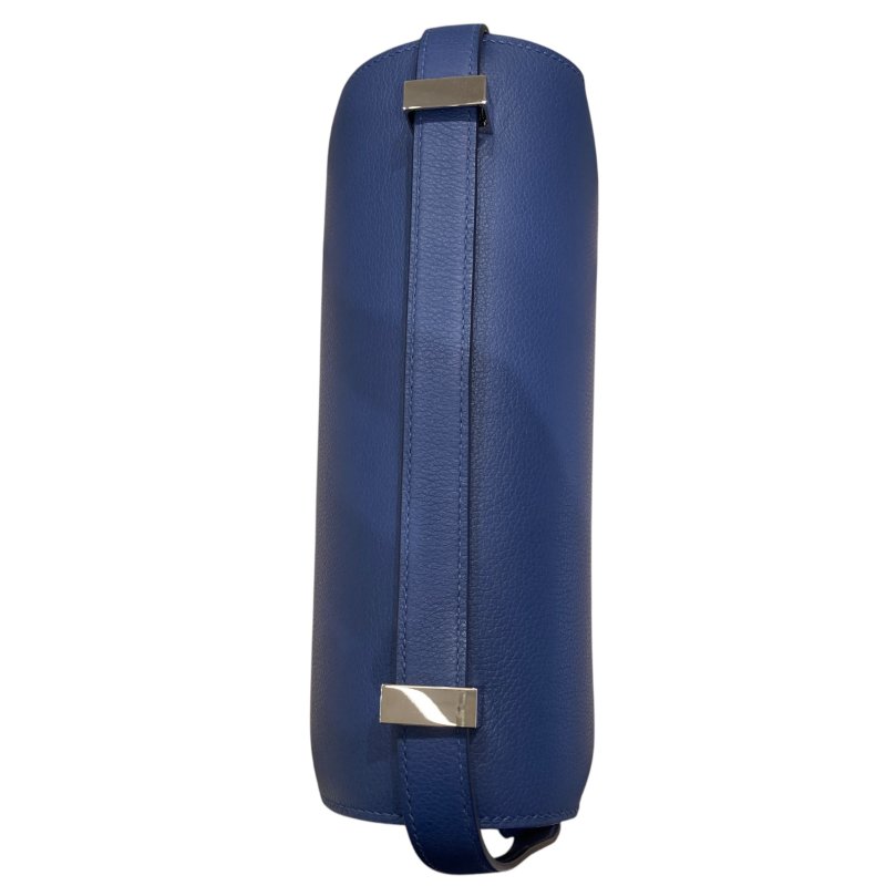 HERMES 愛馬仕 CONSTANCE 24  藍色 皮革 銀釦-10