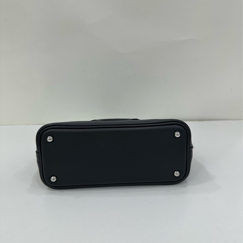 愛馬仕mini bolide evercolor皮石板灰銀扣W刻25年購證-6