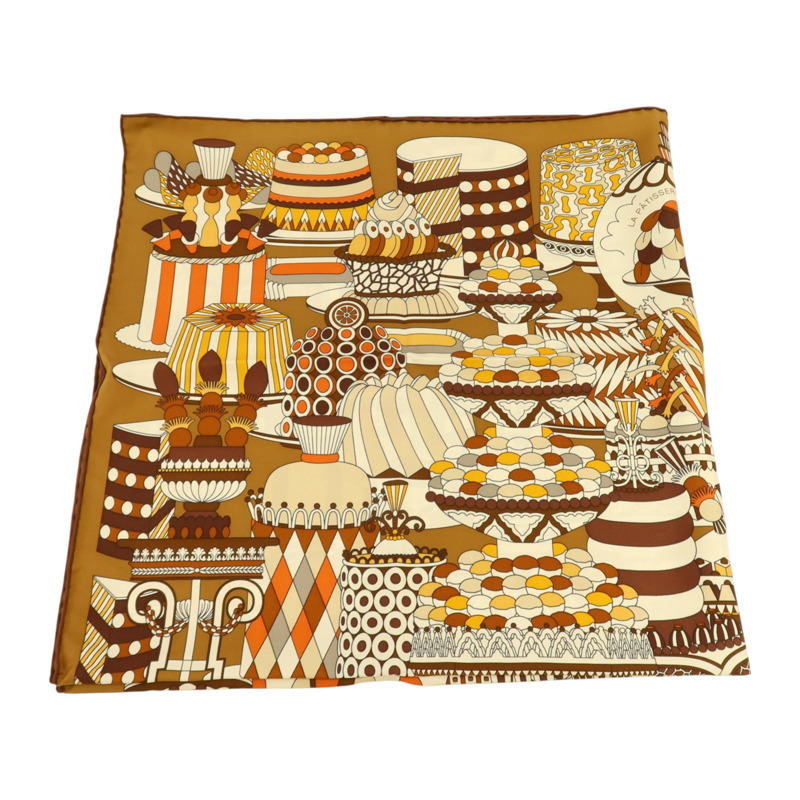 HERMES 絲質Scarf 90x90cm絲巾-1