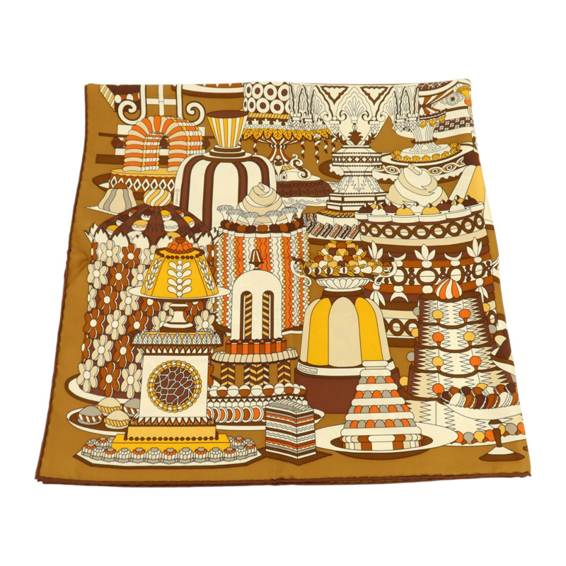 HERMES 絲質Scarf 90x90cm絲巾-4