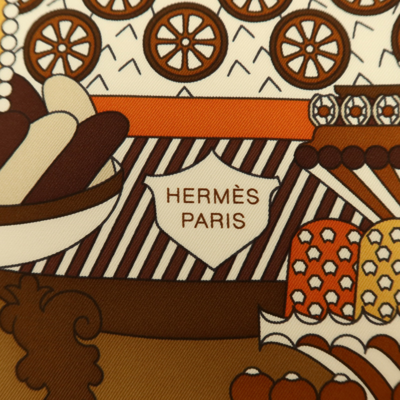 HERMES 絲質Scarf 90x90cm絲巾-5