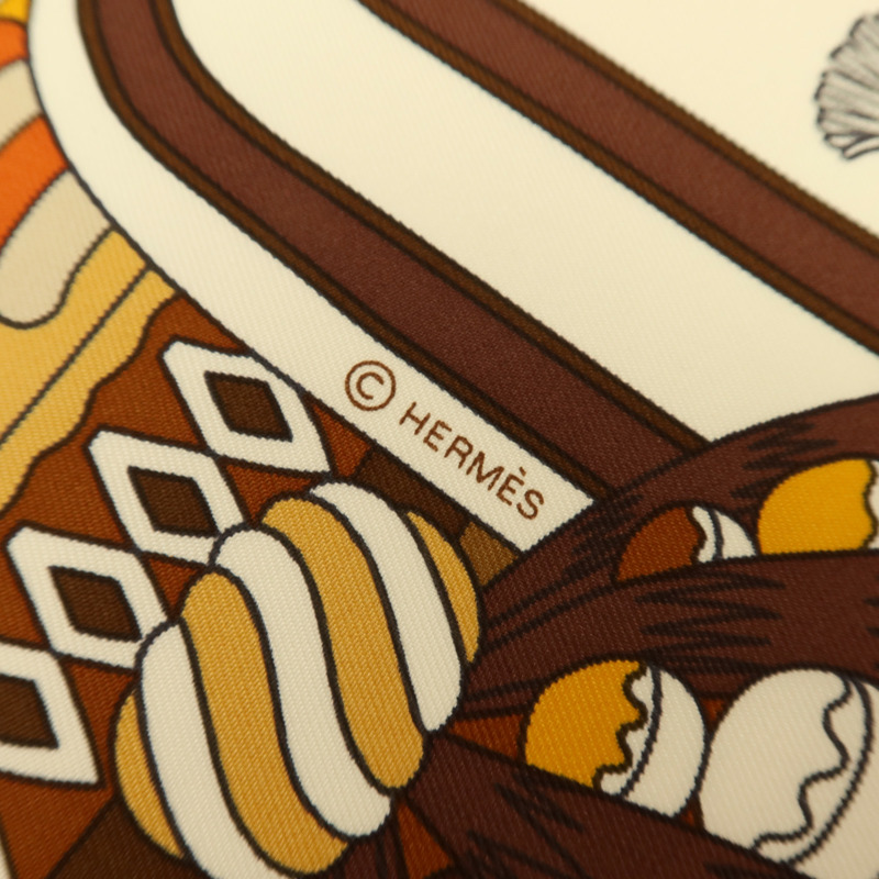 HERMES 絲質Scarf 90x90cm絲巾-6