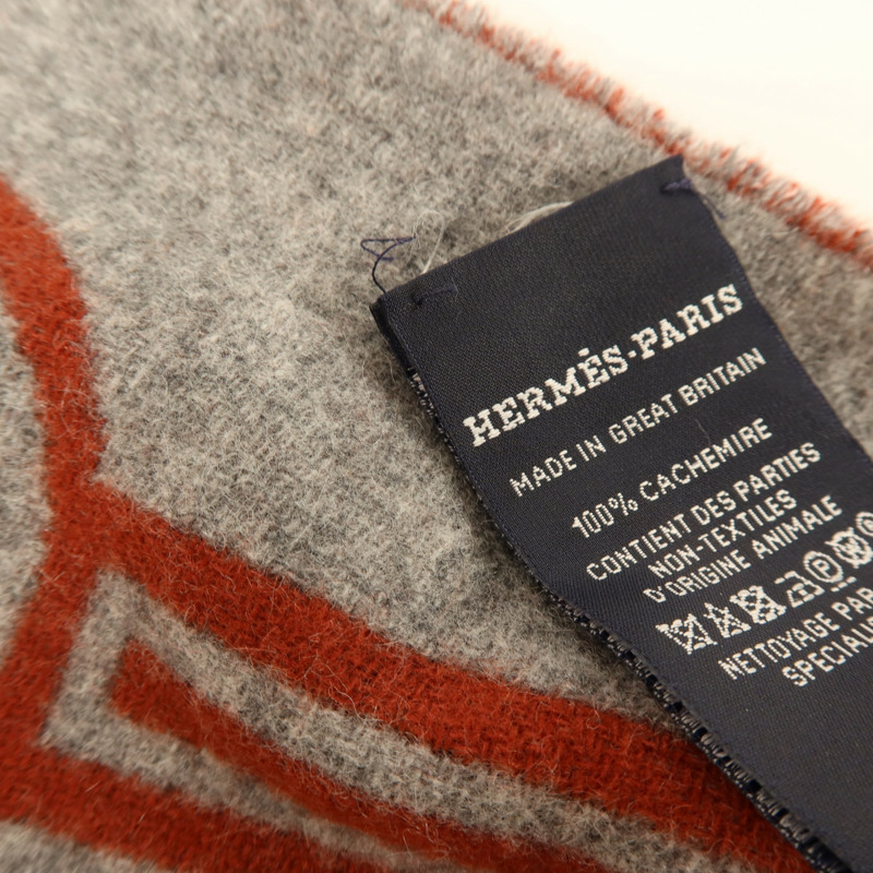 HERMES 羊絨Casaque Porte-Clefs Scarf 160x30cm圍巾-5