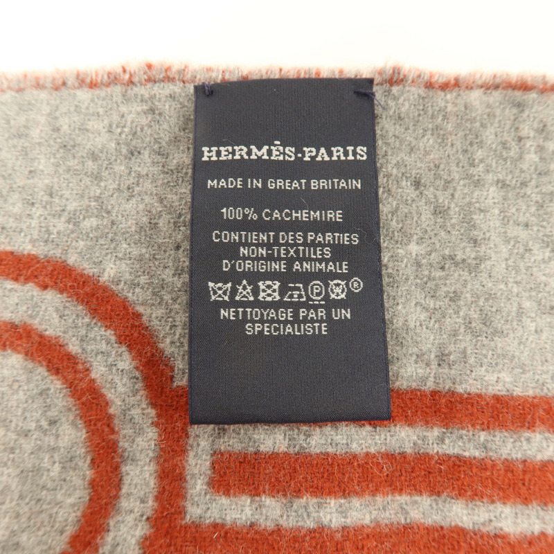 HERMES 羊絨Casaque Porte-Clefs Scarf 160x30cm圍巾-6