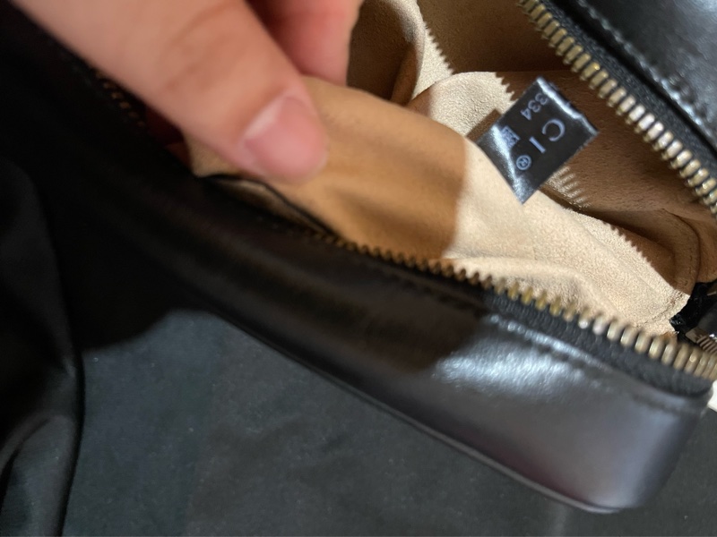 Gucci MARMONT馬夢系列金釦黑相機包-20