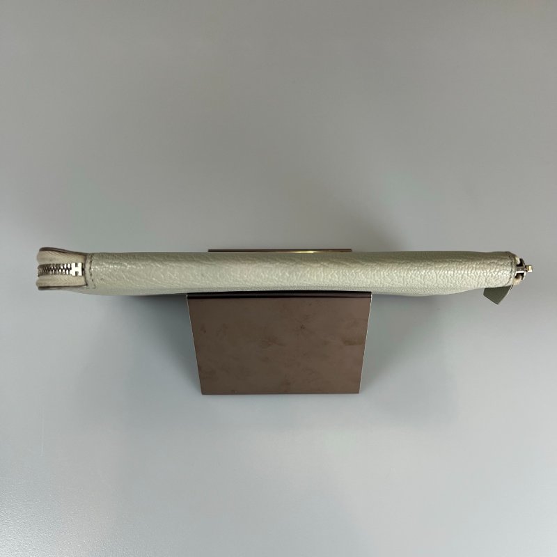 HERMES Y刻 淺灰色對開萬用夾-4