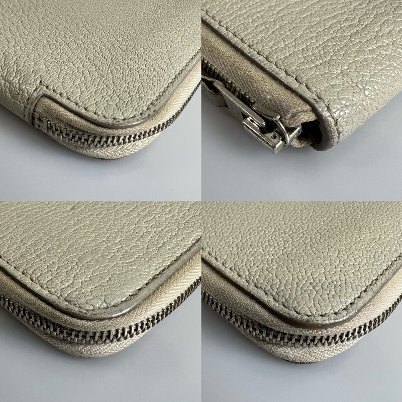 HERMES Y刻 淺灰色對開萬用夾-8