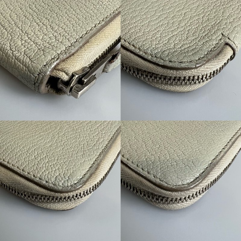 HERMES Y刻 淺灰色對開萬用夾-9