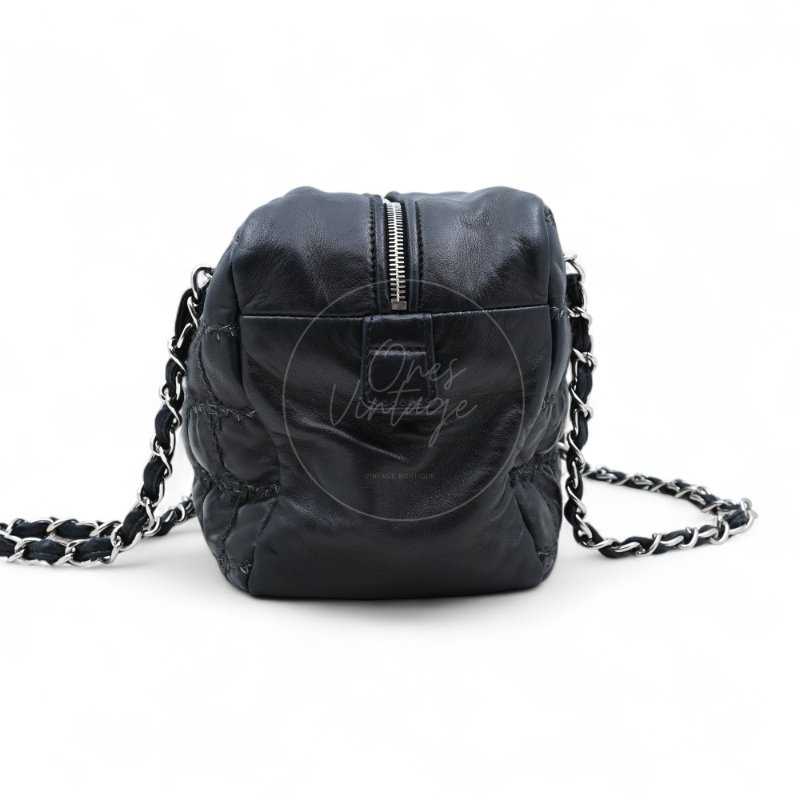 中古 Chanel 香奈兒 方格縫線 粗花呢款 Bubble Bag泡泡包-2
