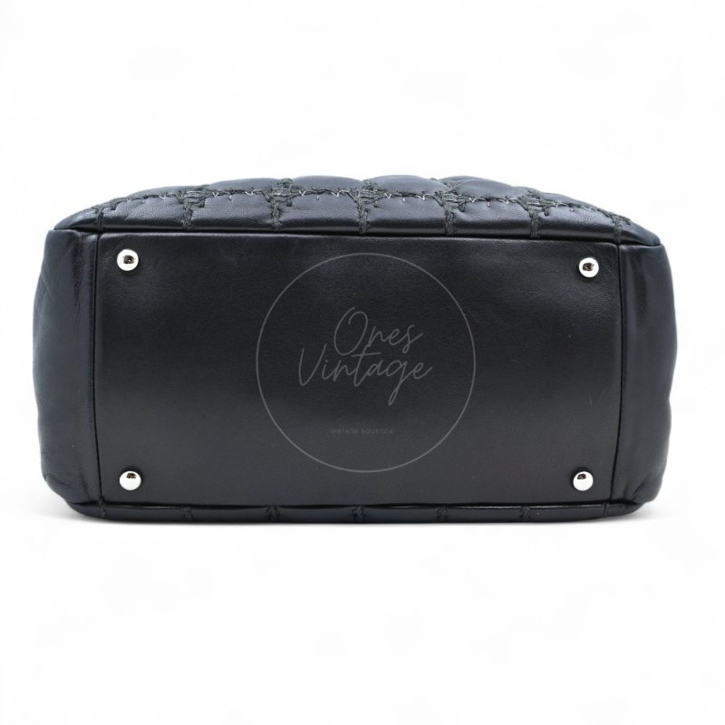 中古 Chanel 香奈兒 方格縫線 粗花呢款 Bubble Bag泡泡包-7