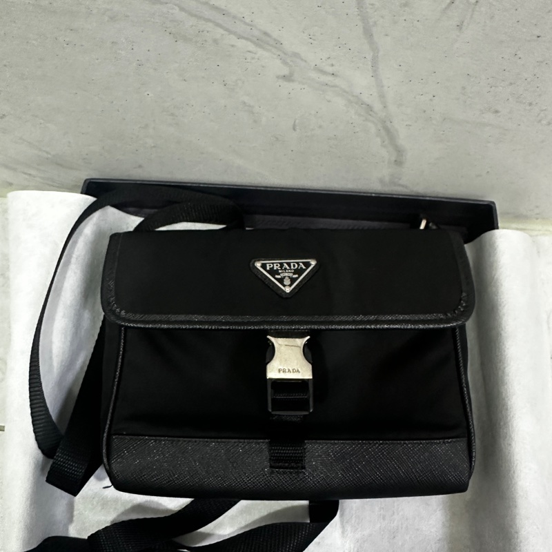 prada 尼龍側背小包 9成新-6