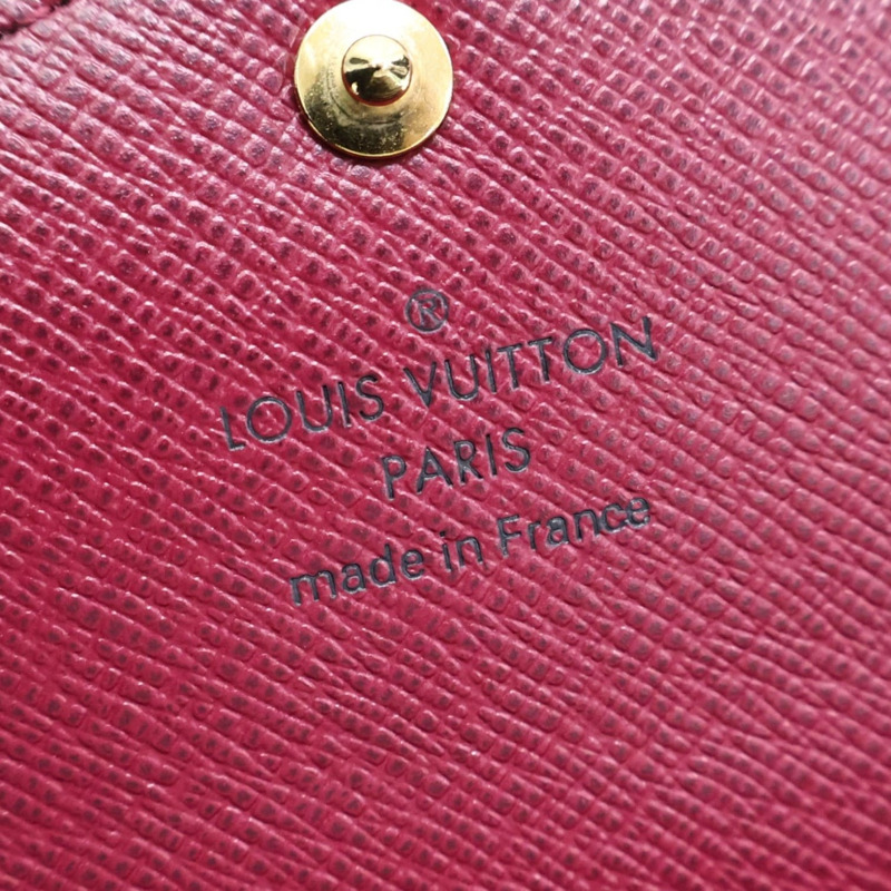 棕色 原花帆布 Sarah 扣式 長夾【LOUIS VUITTON LV 路易威登】 M62234-6